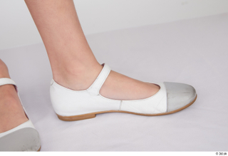 Doroteya casual foot shoes white ballerina flats 0009.jpg